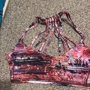 Lululemon sports bra with lots of straps